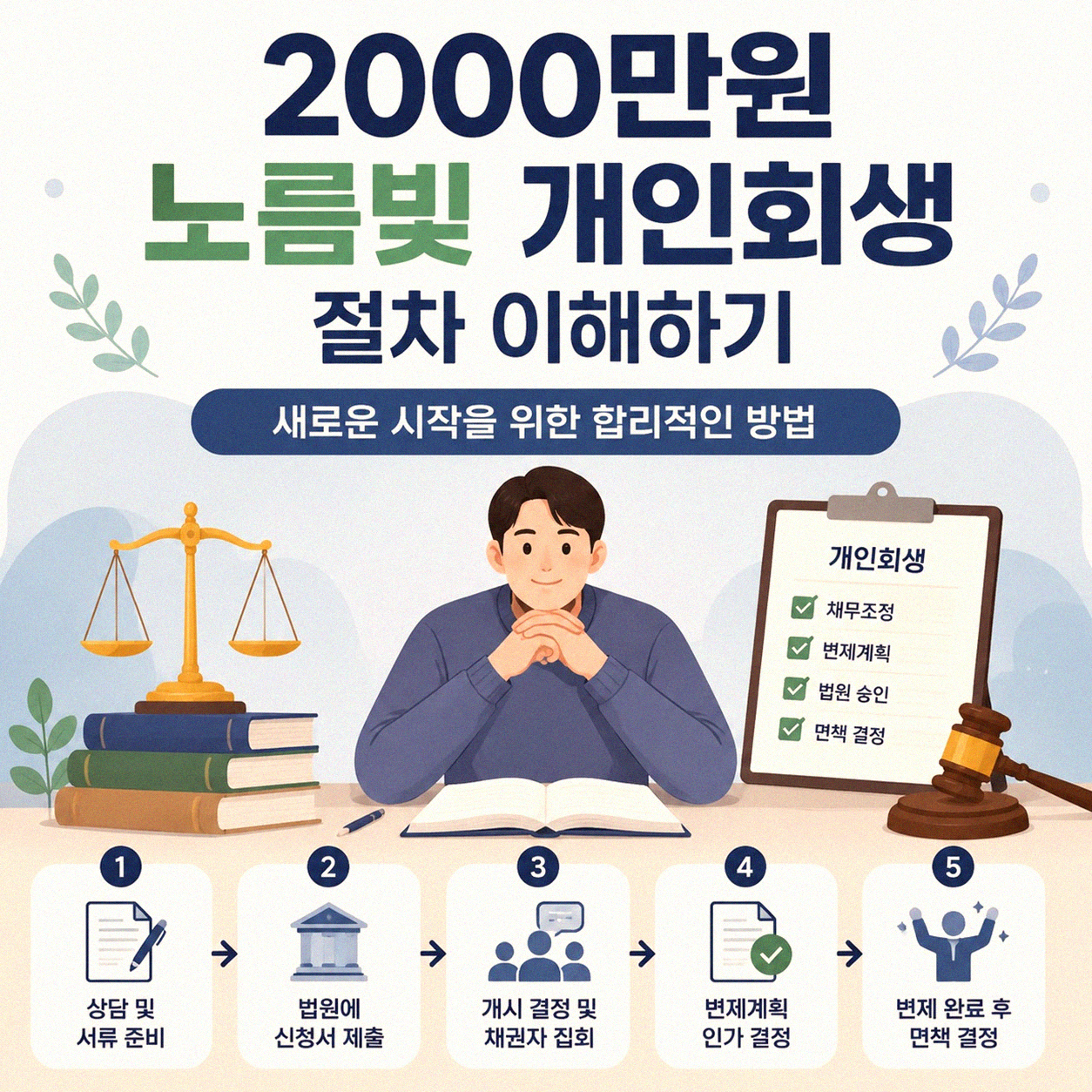 노름빚 2000만원, 개인회생으로 해결 가능한가요