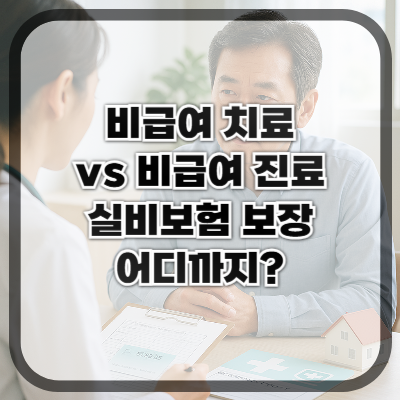 비급여 치료 vs 비급여 진료, 실비보험은 어디까지 보장하나