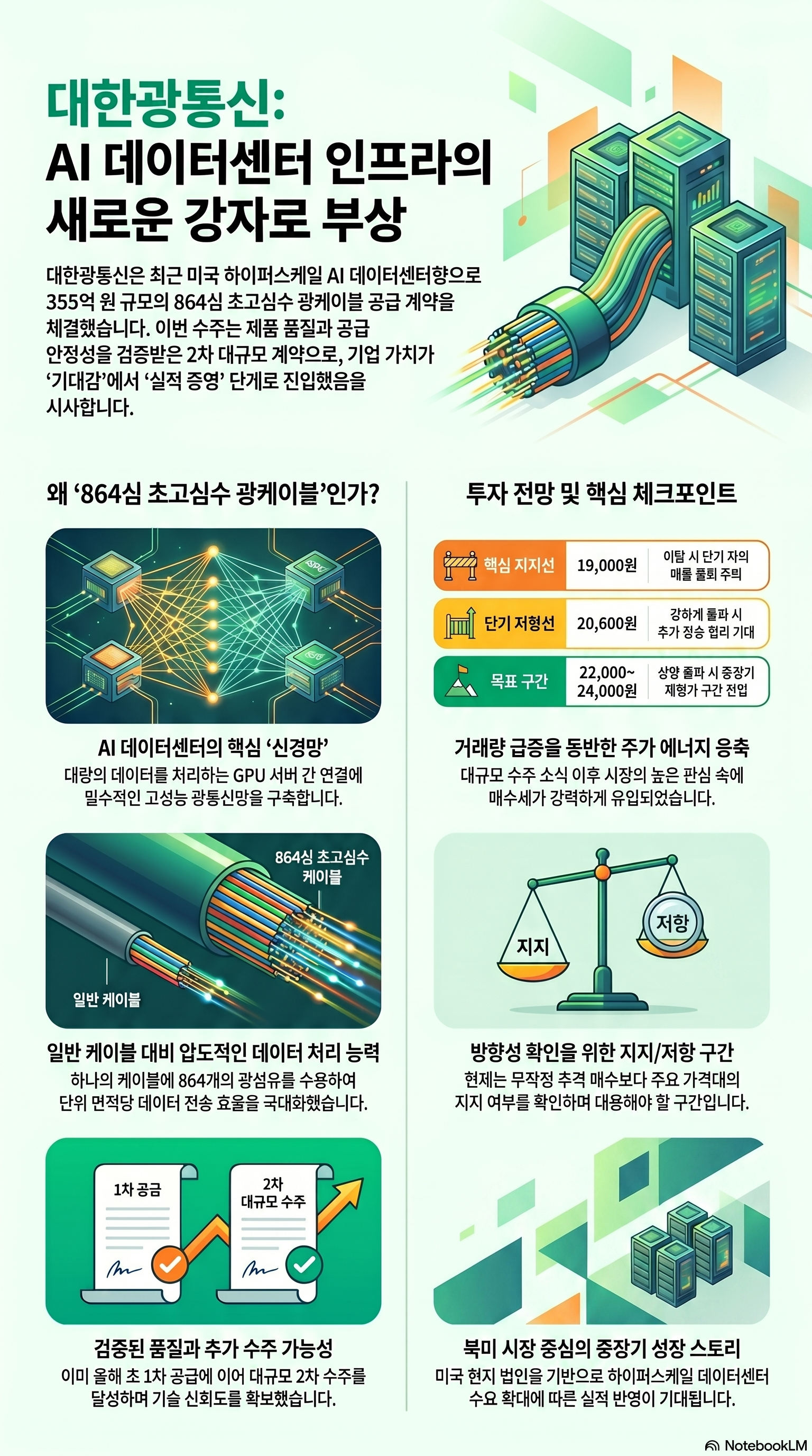 대한광통신 미국 AI 데이터센터 수주