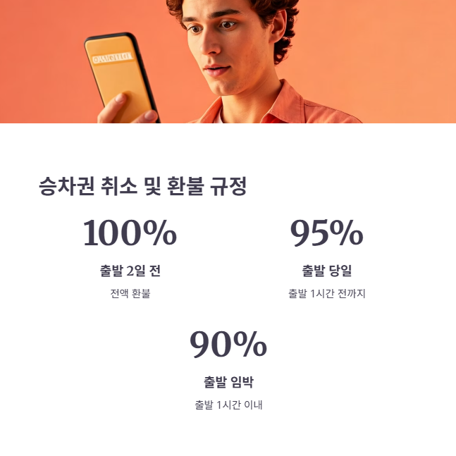 승차권 취소 및 환불 규정