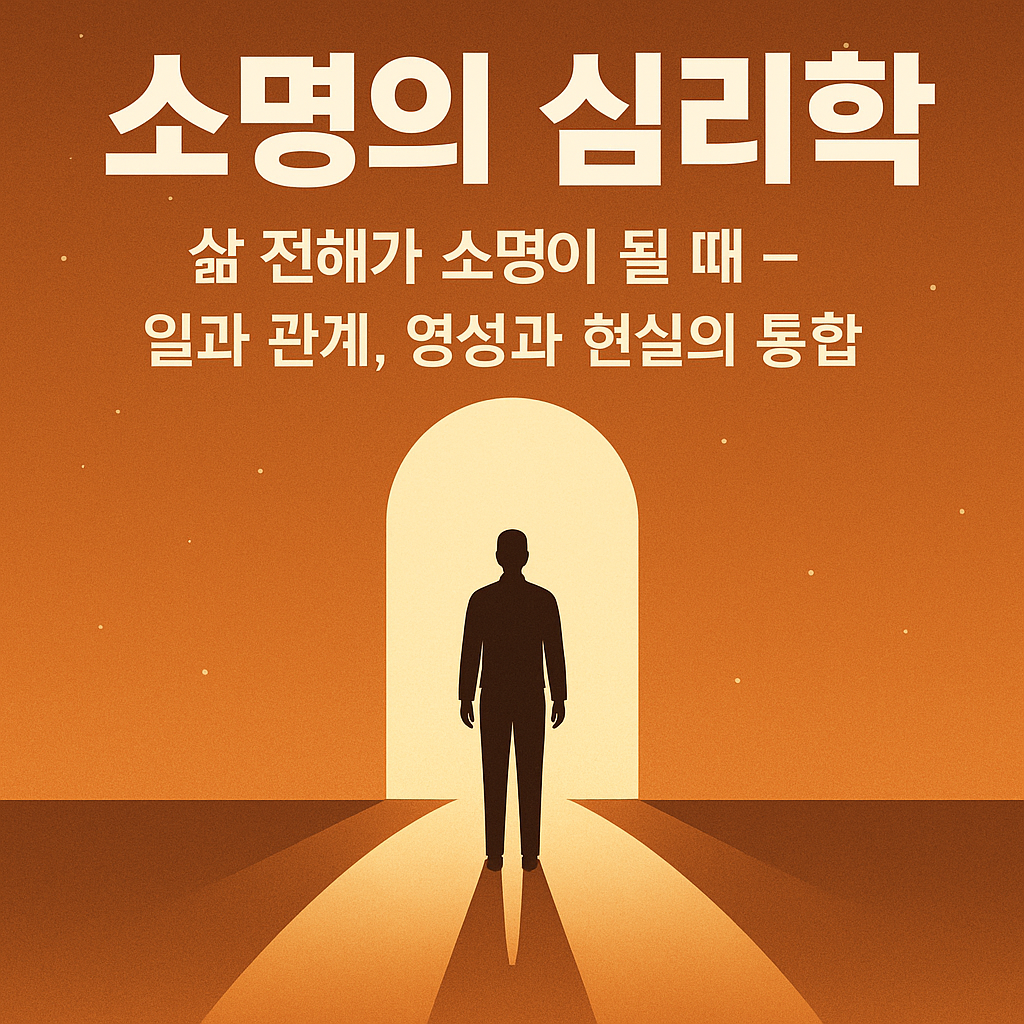 "소명의 심리학 – 삶 전체가 소명이 될 때, 일과 관계, 영성과 현실의 통합을 다룬 블로그 썸네일 이미지"