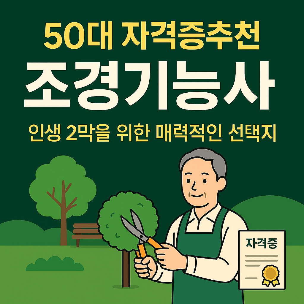 50대 자격증 추천 조경기능사