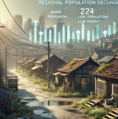 지방 소멸 현실화, 2024년 인구 감소 주요 원인 관련 사진