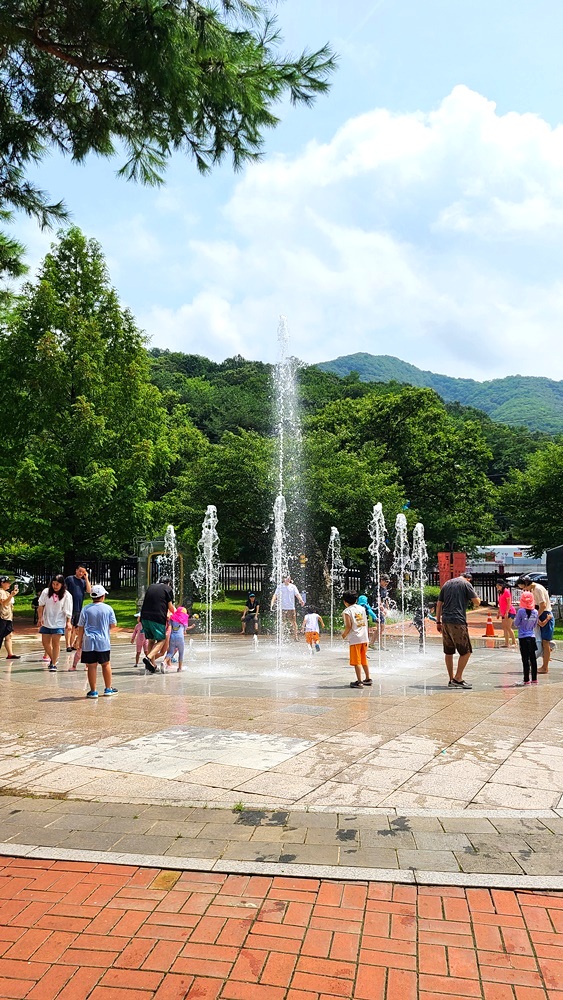 장흥조각공원-분수대