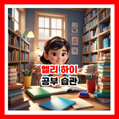 공부 하는 여학생