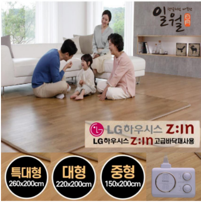 2023년 일월 더마루 골드에디션 전기 카페트 매트 홈쇼핑 거실 전기장판 특대형 대형 중형, 02. 대형