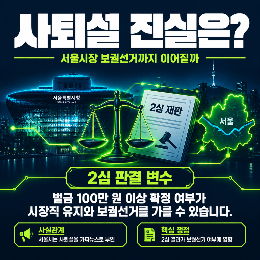 사퇴설 진실은?