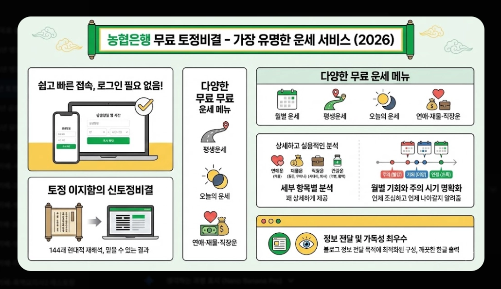 병오년 토정비결 무료 운세 보는곳 BEST 8