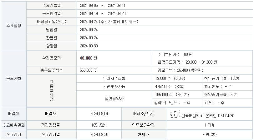 제닉스 공모주 청약