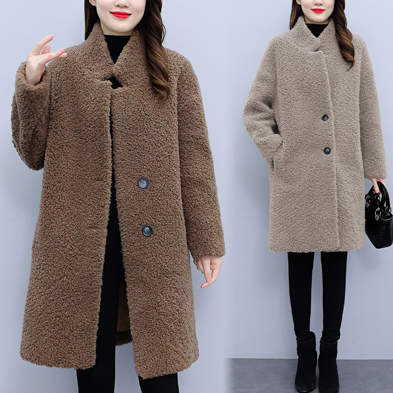 양털코트 여성 겨울 코디 털 아우터 C42