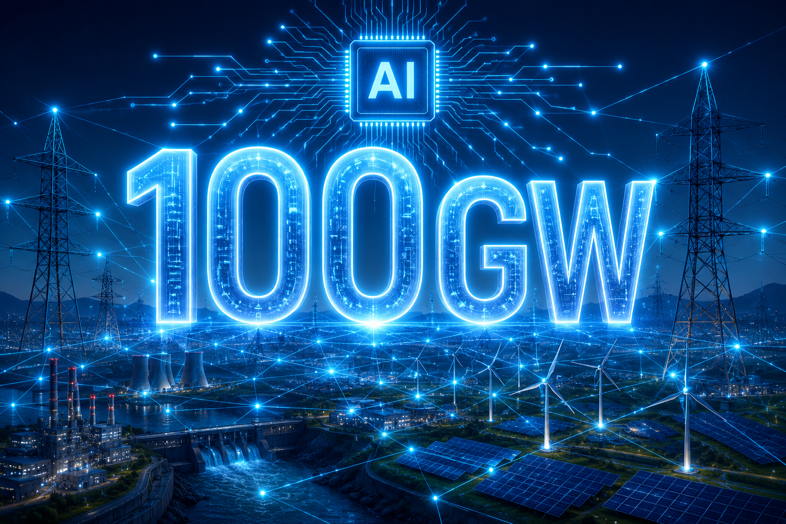 AI시대 100GW 전력망 구축 관련 이미지