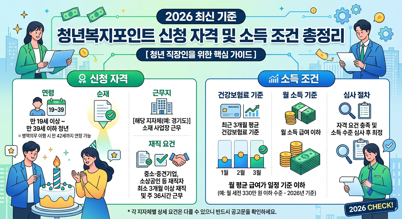 2026 최신 기준 신청 자격 및 소득 조건 완벽 분석
