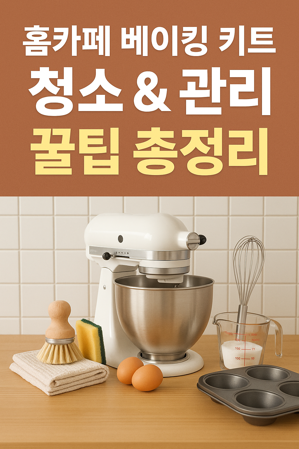 홈카페 베이킹 키트 청소