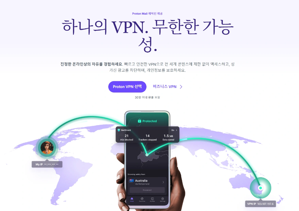 설치형 VPN 메인 화면
