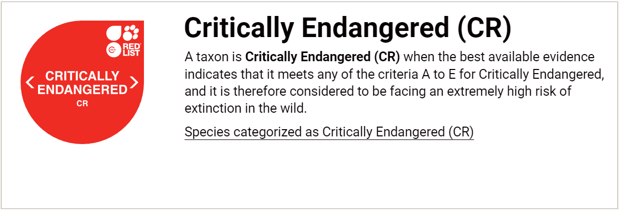 적색목록: 절멸 위급