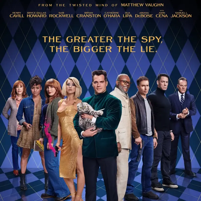 영화 아가일 출연진들이 등장하는 영화 포스터