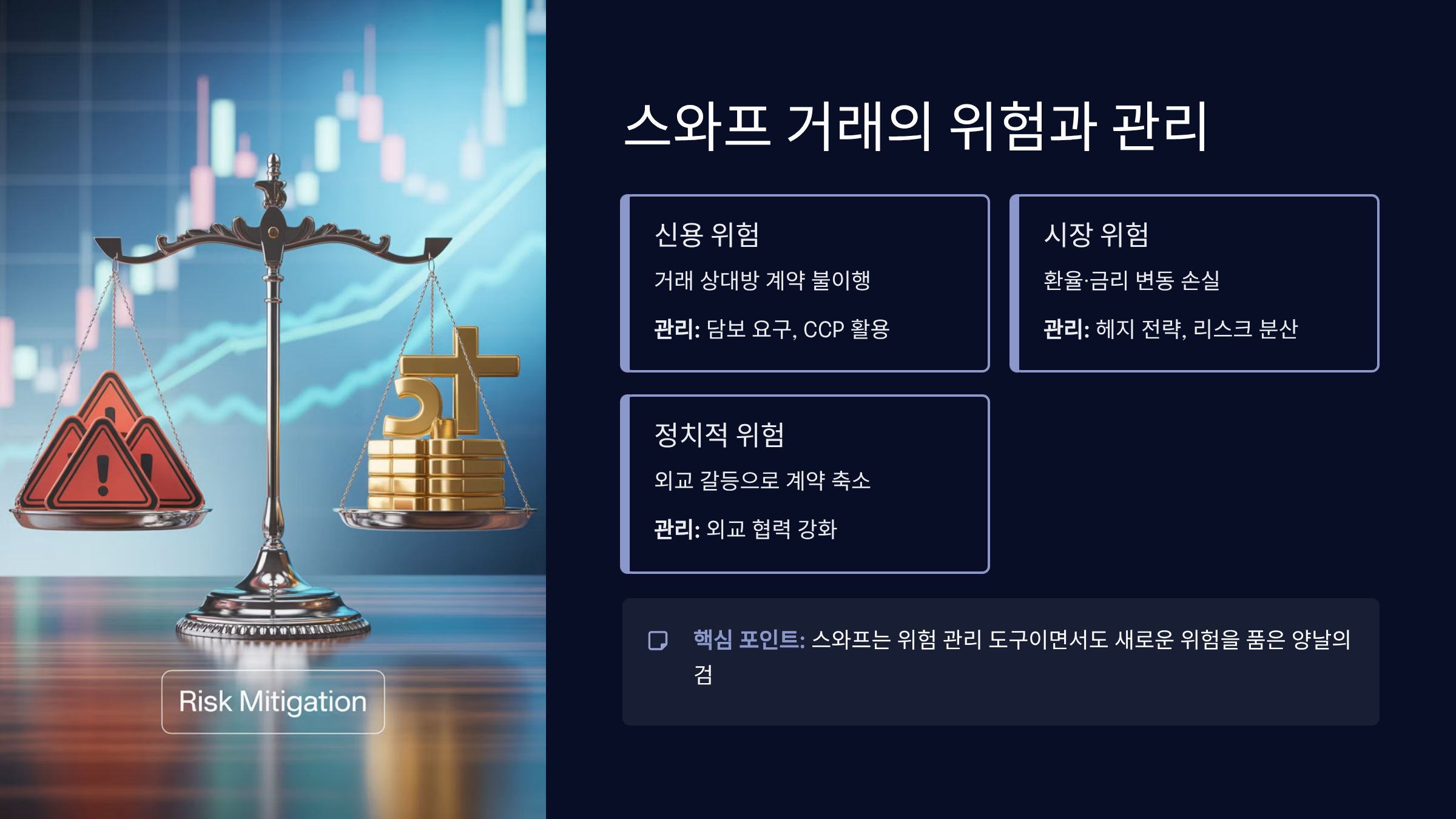 스와프 거래의 위험과 관리