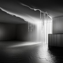 상가-천장에서-비가-주룩주룩-새는-모습