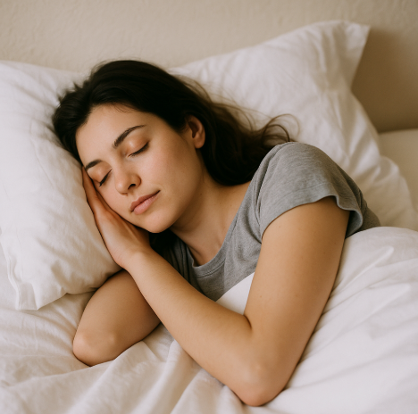 수면을 잘 취하고 있는 모습