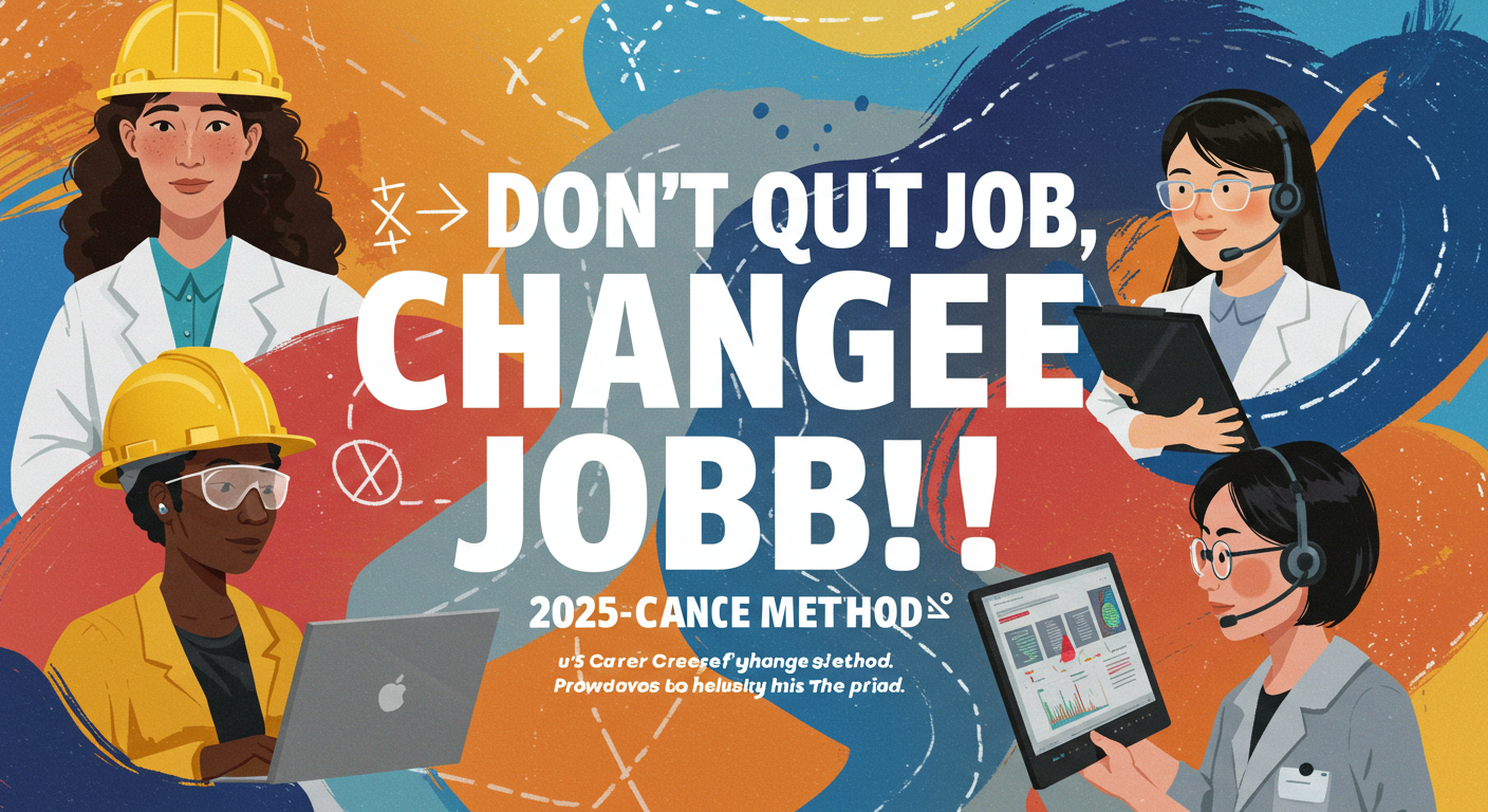 퇴사 말고 전직! 2025 커리어 전환법 (이직, 자격증, 네트워킹)