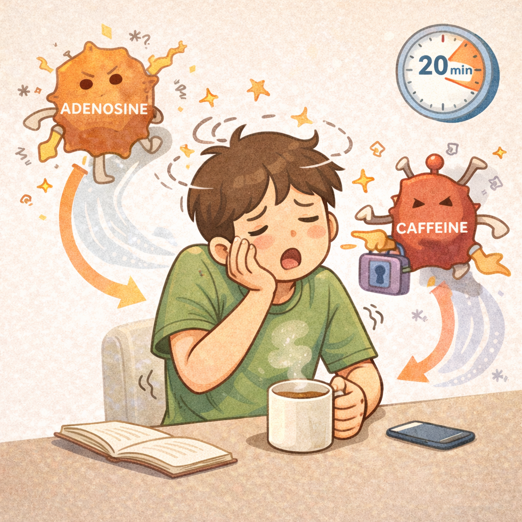 졸릴 때 커피가 바로 효과 없는 이유