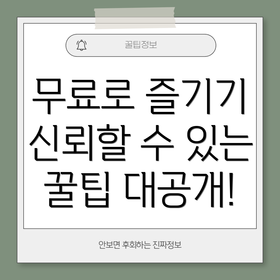 무료 동영상