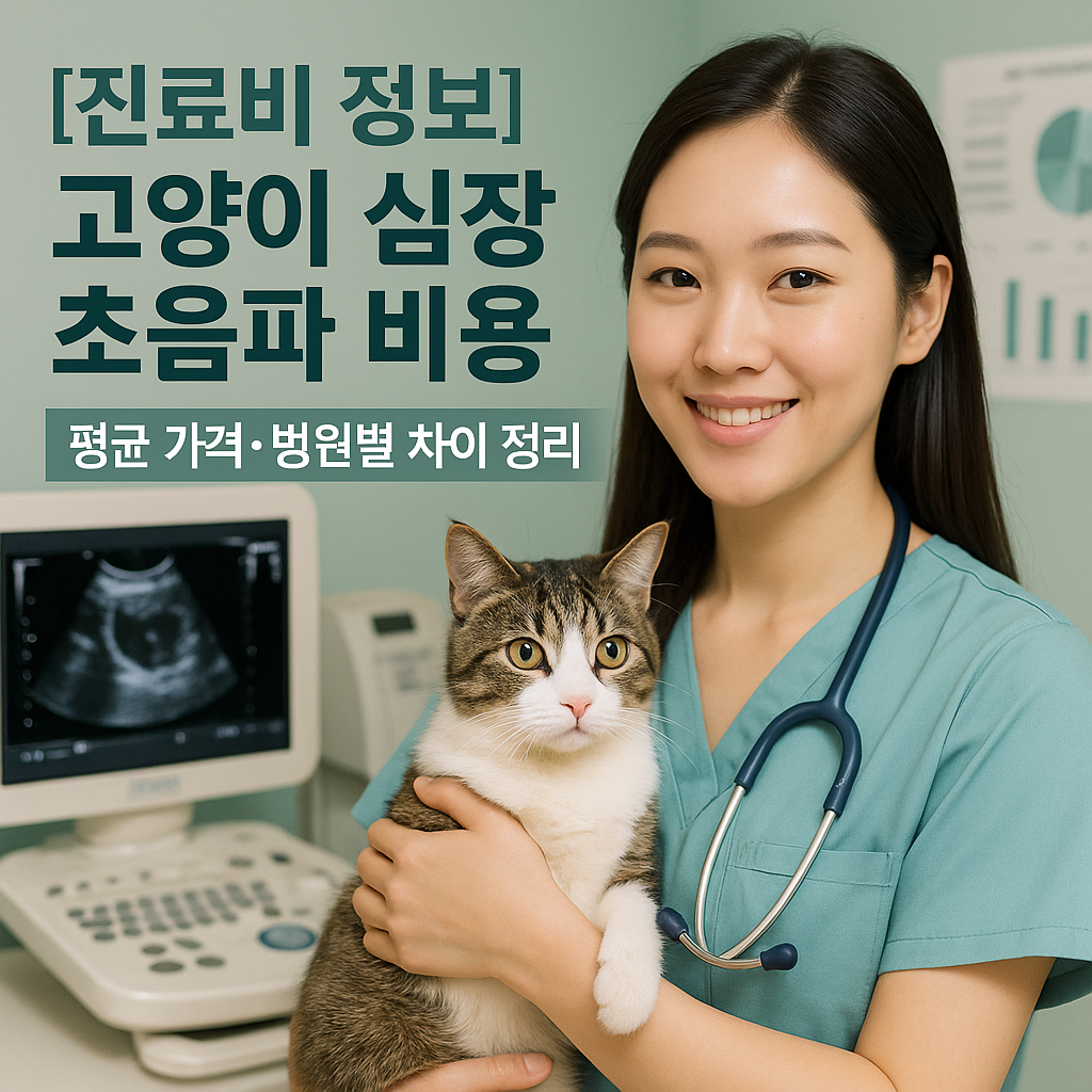 [진료비 정보] 고양이 심장 초음파 비용 ｜ 평균 가격&middot;병원별 차이 정리