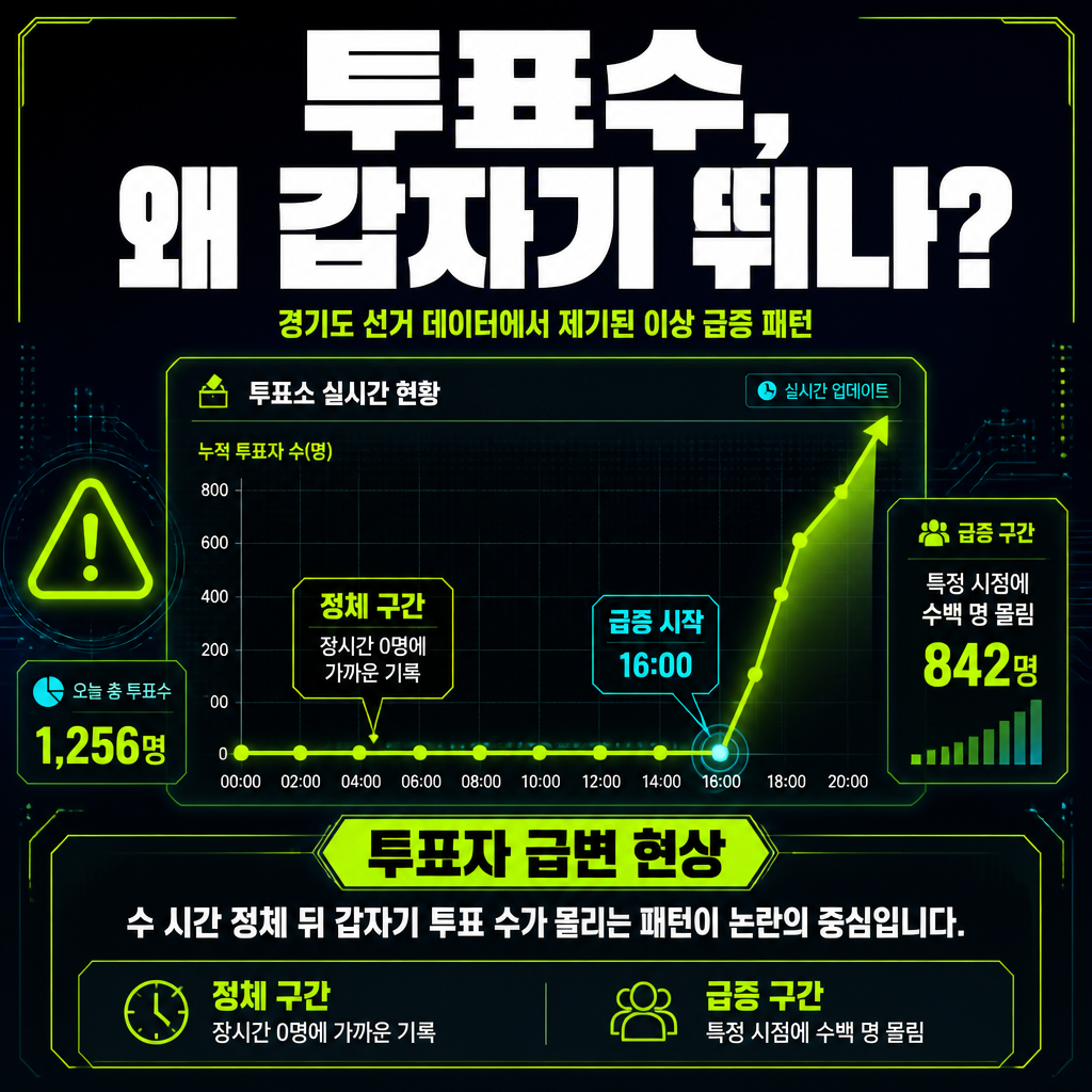 투표수, 왜 갑자기 뛰나?