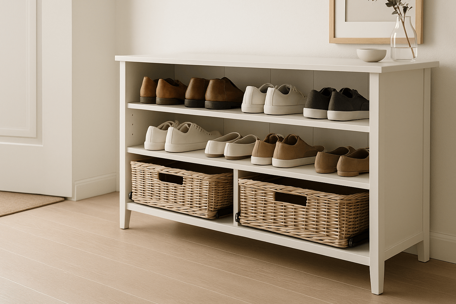 신발장 정리 사진