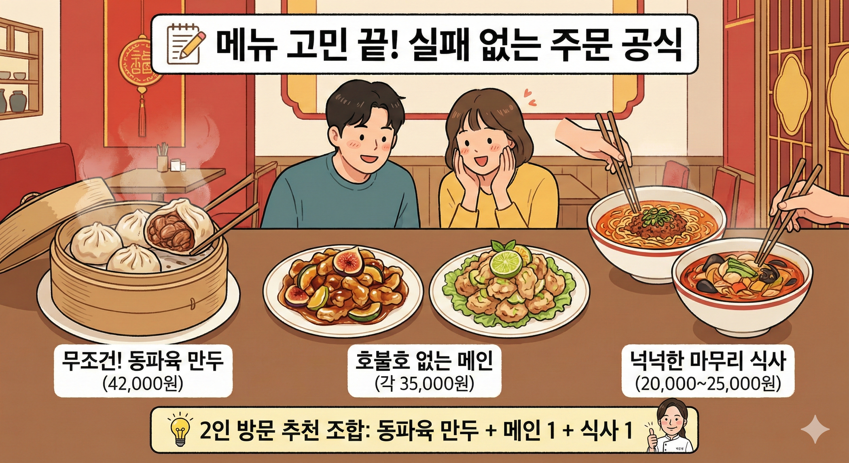 메뉴 고민 끝! 실패 없는 주문 공식