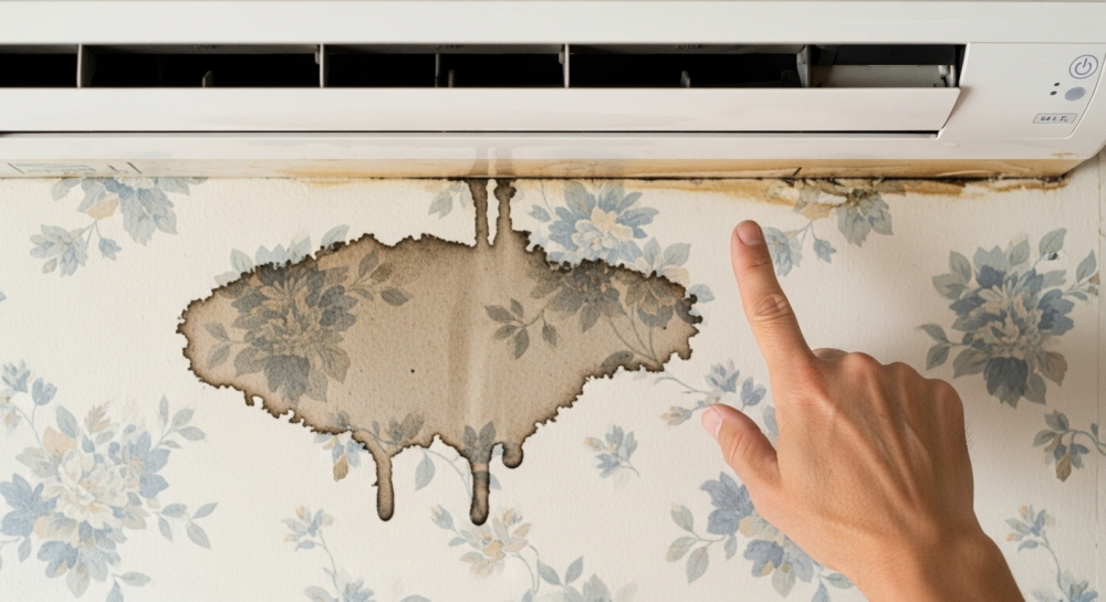 벽걸이 에어컨 물