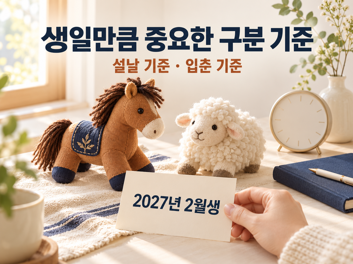 연초 출생자의 설날 입춘 기준 확인