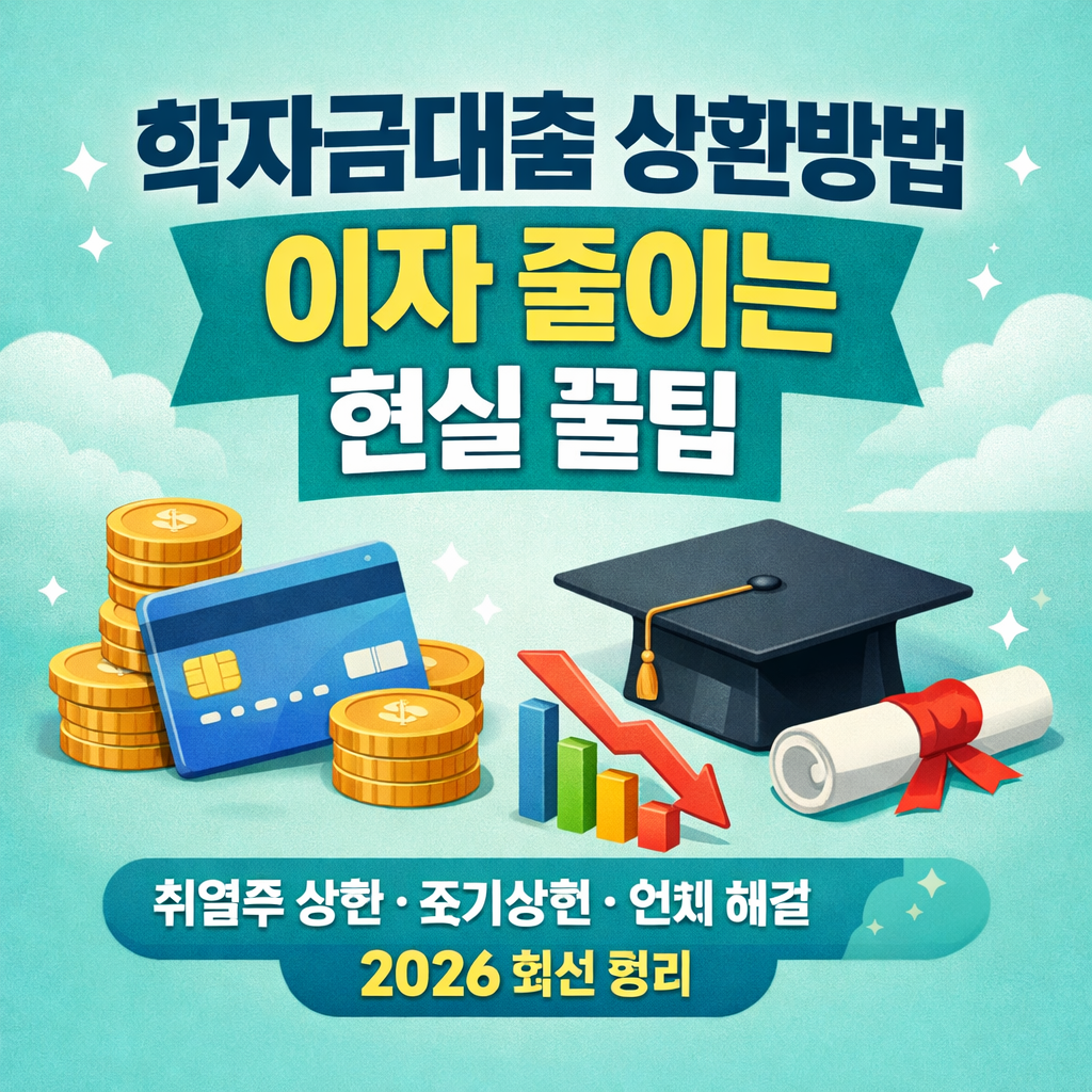 학자금대출 상환방법이자 줄이는 현실 꿀팁 학자금대출 상환방법 총정리