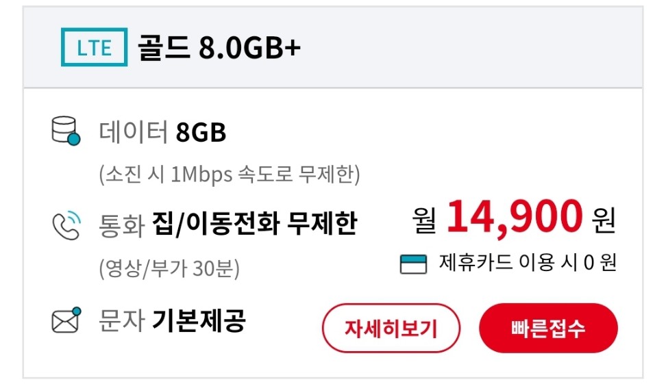 스카이라이프 시니어 알뜰폰