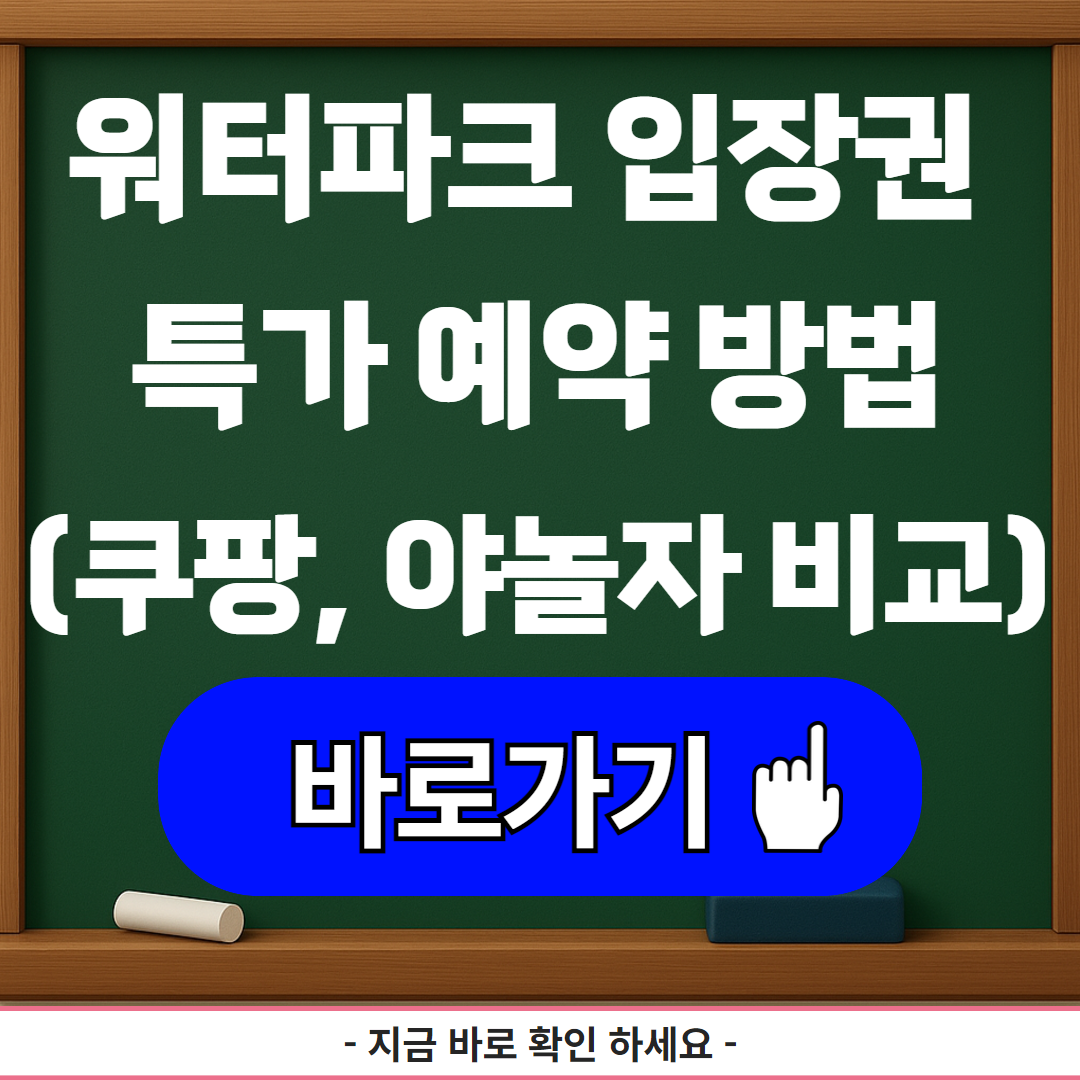 워터파크 입장권 특가 예약 방법