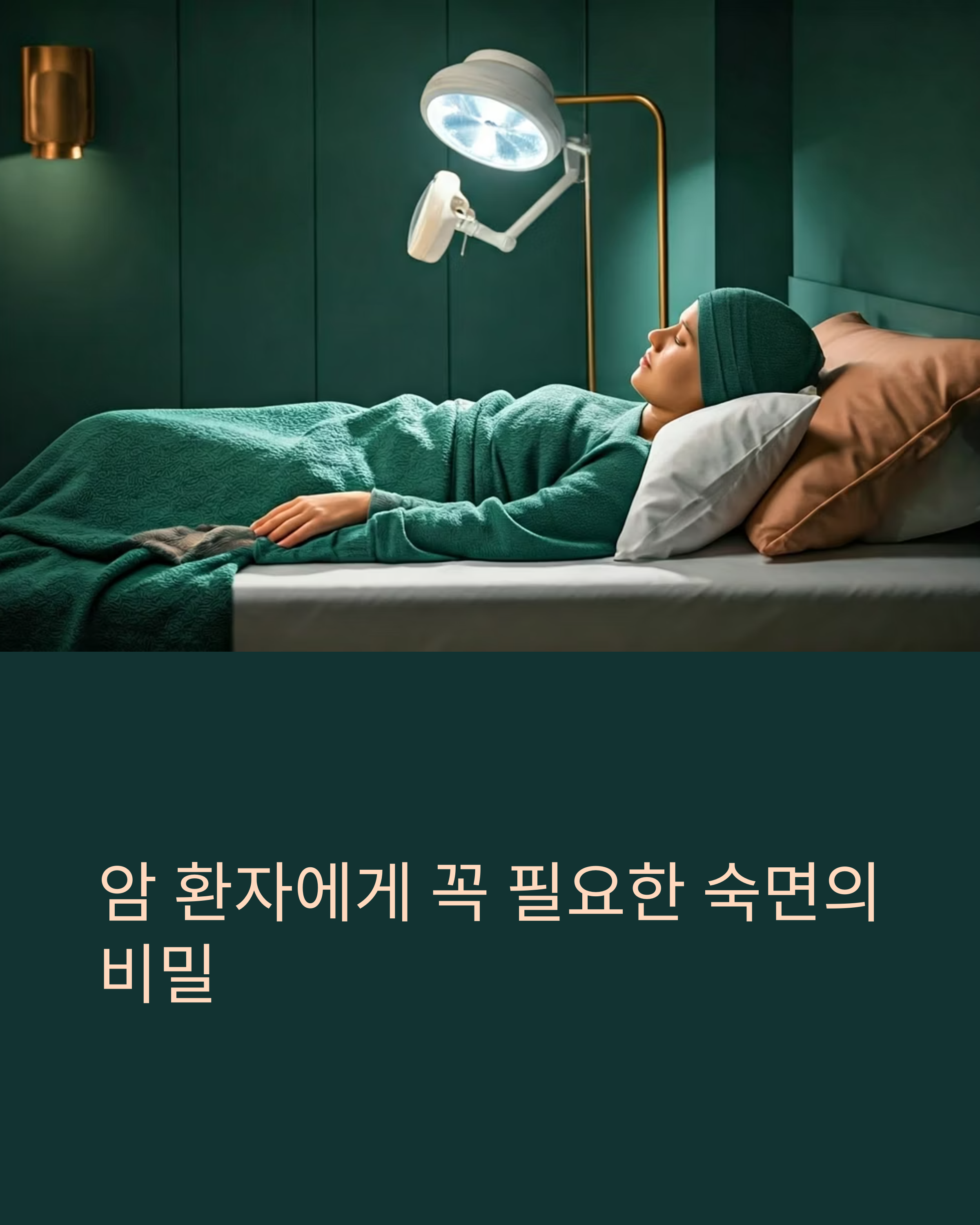 암환자에게 꼭 필요한 숙면의 비밀