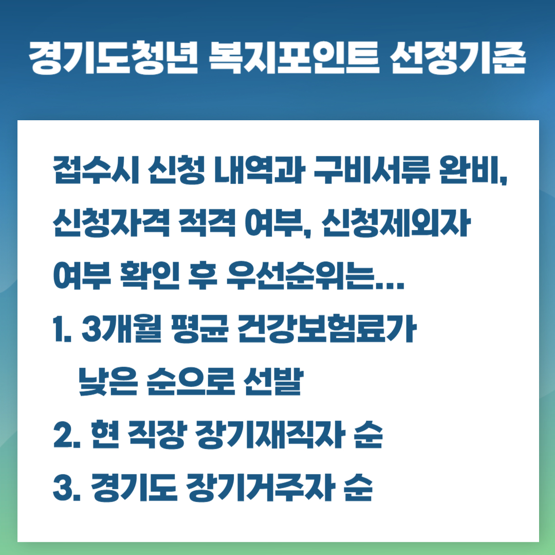 경기도청년 복지포인트