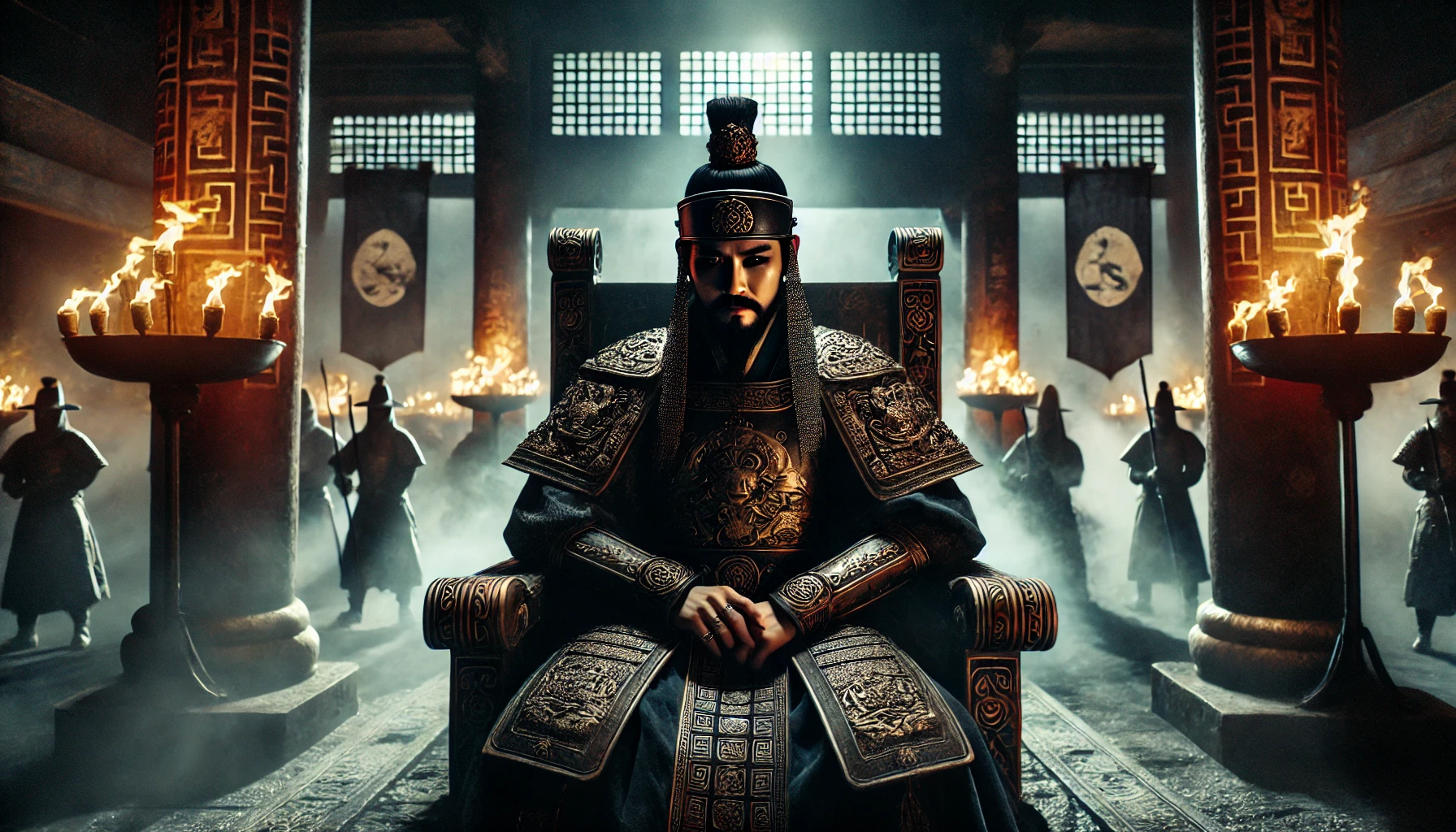 고구려 차대왕의 비극적 통치와 권력의 긴장감을 담은 이미지