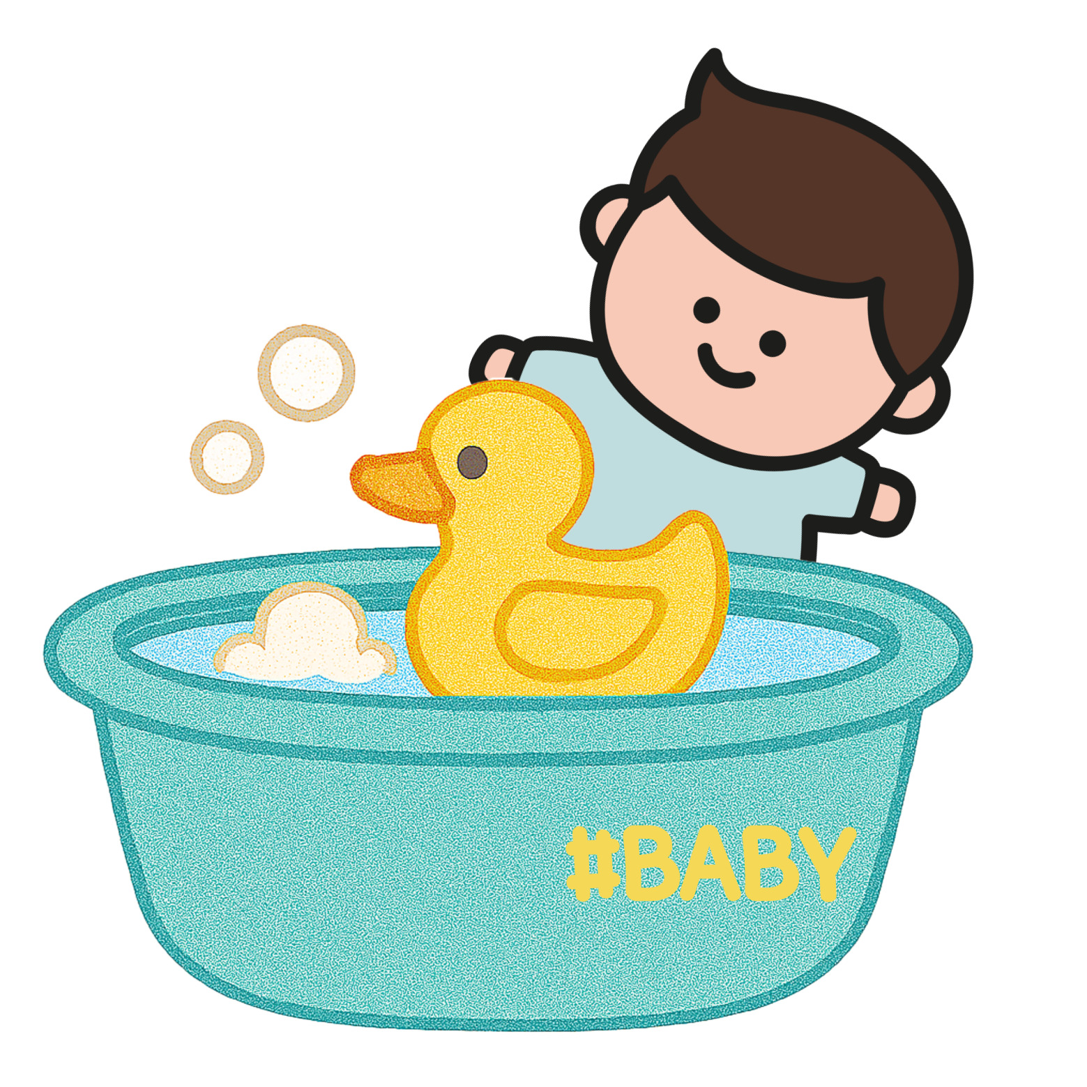 신생아 베이비 목욕 이미지