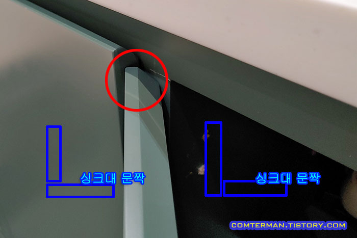 컵 힌지 경첩 In Out 구분