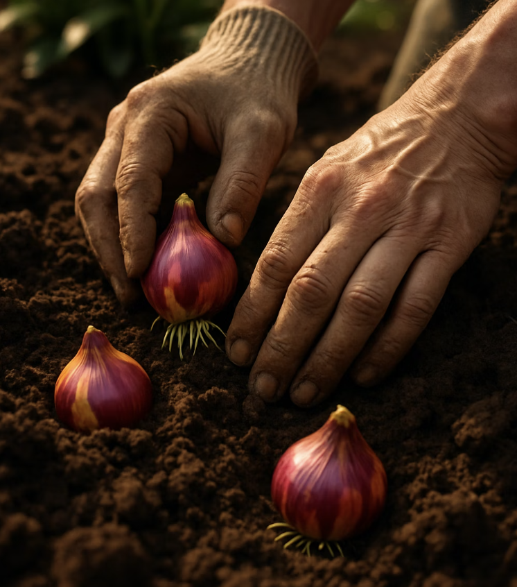 첫 만남, 건강한 구근 심기