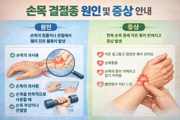 손목 결절종 원인 및 증상 안내 관련 이미지