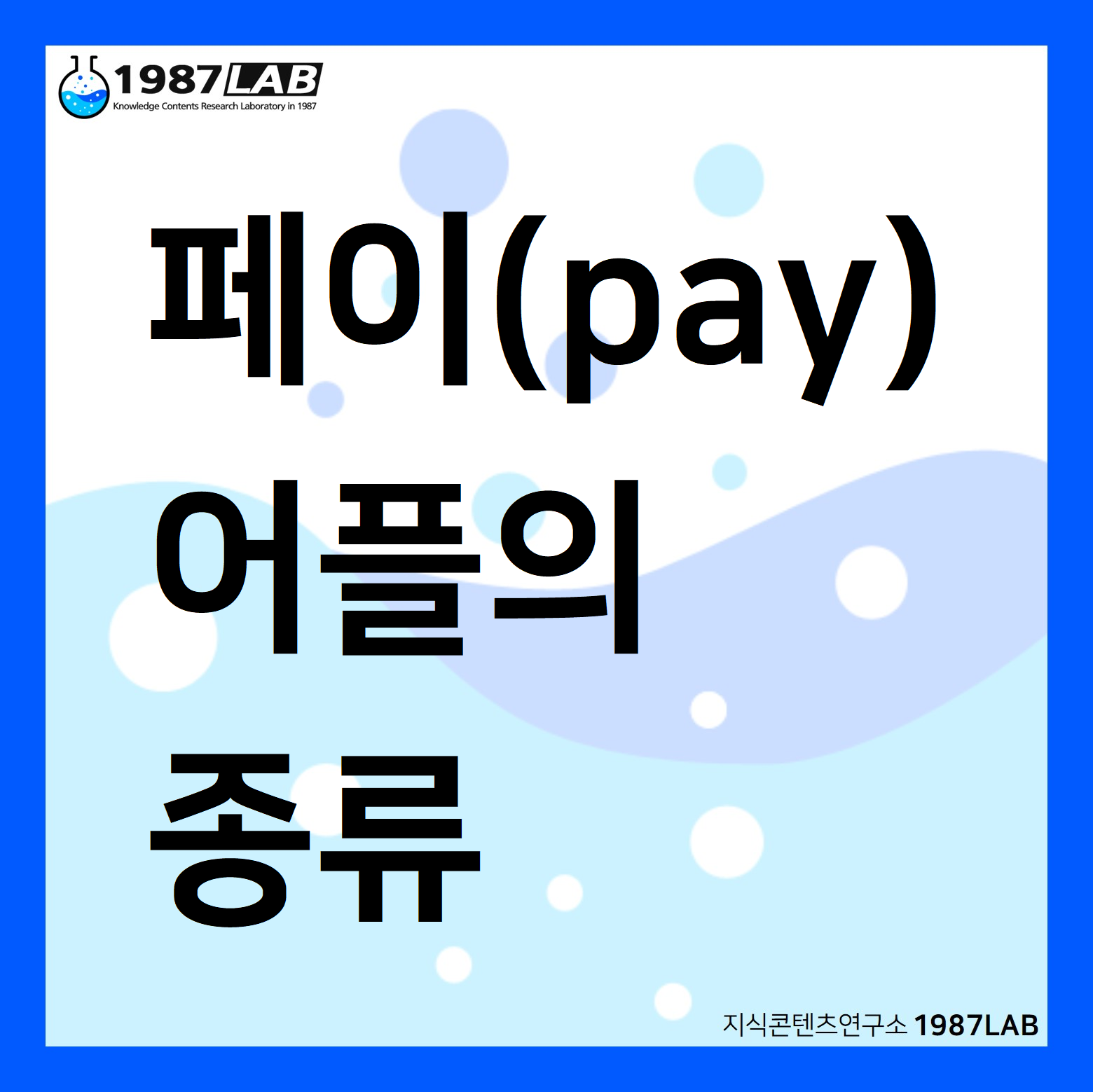 페이(pay) 어플의 종류