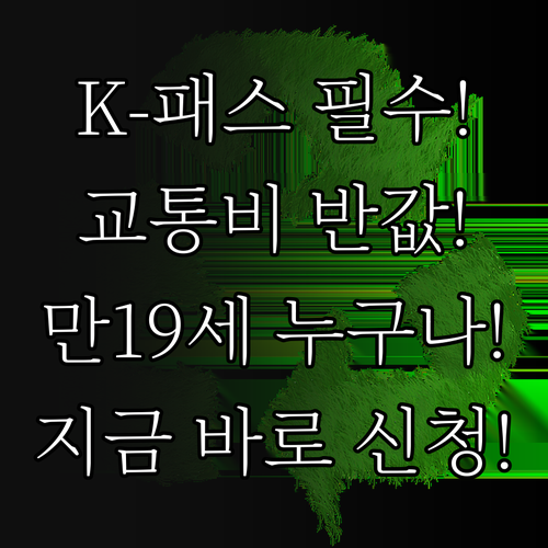 2025년 K-패스로 교통비 절감 만..