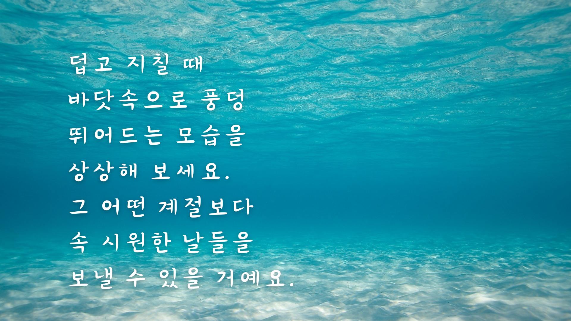 여름철 인사말 문구 안부 메세지 이미지