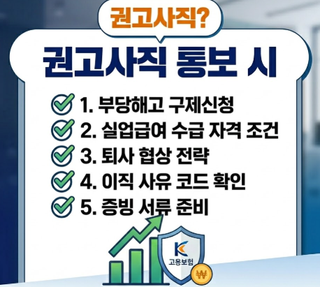 권고사직 통보 시 체크리스트