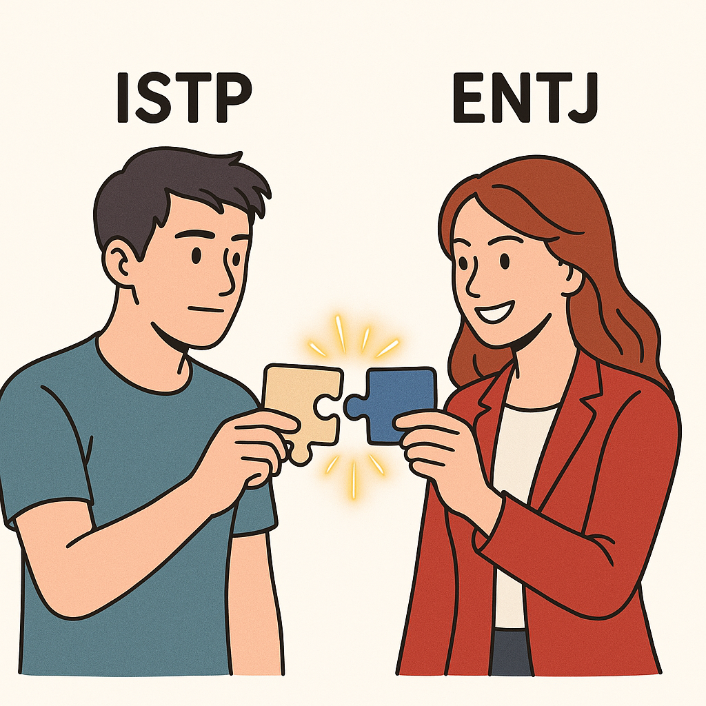 ISTP 남성과 ENTJ 여성, MBTI 궁합부터 재회 전략까지 완벽 가이드