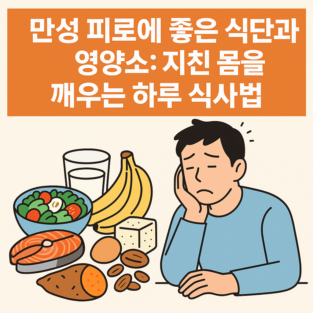 만성 피로에 좋은 식단과 영양소: 지친 몸을 깨우는 하루 식사법