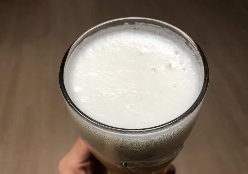 비어라떼-거품