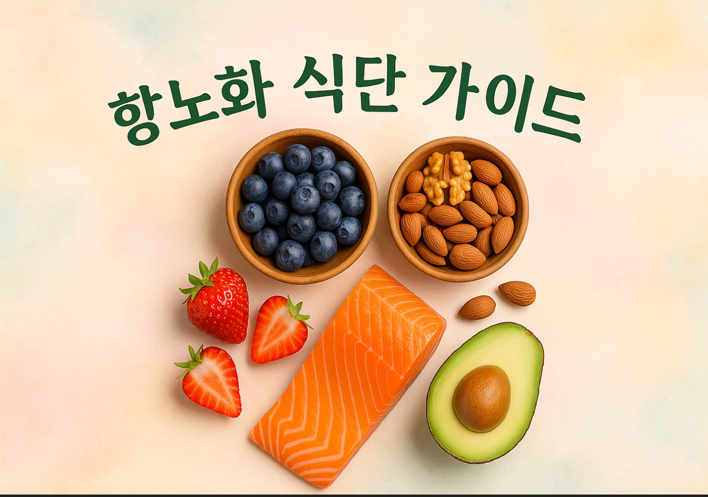 항노화 식단 가이드 – 노화를 늦추는 영양소